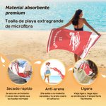 Toalla de playa personalizada extragrande de secado rápido silueta nadador multicolor nombre texto regalo de cumpleaños para amantes de la natación