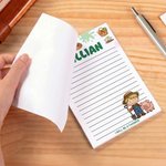 Bloc de notas personalizado para niños con 40/80 páginas y nombre Uso diario Vuelta al cole Cumpleaños Regalo para niños Estudiantes