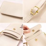 Gepersonaliseerde klassieke geboorte bloem PU lederen Crossbody tas met naam en touch screen venster reizen dagelijks gebruik Verjaardagscadeau voor vrouwen