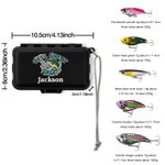 Coffret d'outils et d'appâts de pêche en métal avec nom Cadeau de fête des pères pour les amoureux de la pêche