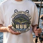 Pesce personalizzato catturato quest'anno appeso con nome Regalo di compleanno per la festa del papà per il nonno pescatore appassionato di pesca