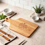 Personalised Engraved Everything Tastes Better Wooden Charcuterie Chopping Board with Handle and Year Home Decor Birthday Father's Day Gift for Dad