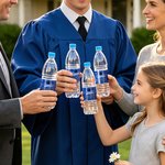 Personalized Grad Class of 2026 Set of 20 Waterproof Graduation Water Bottle Labels Stickers with Name and Year Graduation Party Gift for Graduates