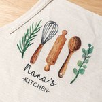 Tablier et gants de pâtisserie aquarelle personnalisés avec nom Cadeau de pendaison de crémaillère pour les mamans boulangères