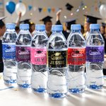 Personalized Grad Class of 2026 Set of 20 Waterproof Graduation Water Bottle Labels Stickers with Name and Year Graduation Party Gift for Graduates