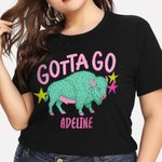 Personalized Chimpanzee Buffalo Crocodile Funny Goodbye Later Gator 100% Cotton T-shirt with Name Daily Wear Birthday Gift for Family Friends
