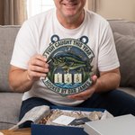 Pesce personalizzato catturato quest'anno appeso con nome Regalo di compleanno per la festa del papà per il nonno pescatore appassionato di pesca