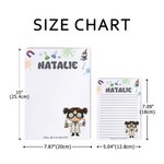 Bloc de notas personalizado para niños con 40/80 páginas y nombre Uso diario Vuelta al cole Cumpleaños Regalo para niños Estudiantes