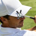Personalised Crossed Clubs Golf Ball Magnetic Hat Clip Golf Ball Marker with Initial and Name Birthday Game Day Golf Club Gift for Golfer Golf Lover