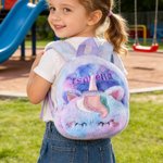 Zaino scolastico personalizzato con nome ricamato e astuccio per matite Regalo di compleanno per ragazze per il ritorno a scuola