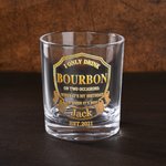 Personalised I Only Drink Spirits 10 oz Rock Whiskey Glass with Name and Year Father's Day Birthday Gift for Dad Man