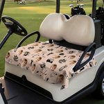 Elementi di golf personalizzati Miglior papà con foto di design Coprisedile carrello da golf Festa del papà Club Team Regalo di compleanno per gli amanti del golf