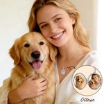 Personalisierte zarte Medaillon-Halskette mit Geburtsblume | mit Fotos und Text-Gravur | Geburtstag Jahrestag Muttertag Geschenk für Mama Oma Frau