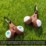 Porte-balles de Golf Personnalisé avec Texte 2 Balle de Golf à Choix Cadeau d'Anniversaire pour les Amateurs de Golf