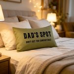 Personalisierte minimalistischen Stil weiche rechteckige werfen Kissenbezug mit Text Home Decor glücklichen Vatertag Geschenk für Vater Mann