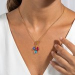 Henkilökohtainen 1-5 Drop muotoinen Birthstones kaulakoru Dainty korut äitienpäivä syntymäpäivälahja naisille Äiti Isoäiti