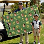 Elementi di golf personalizzati Miglior papà con foto di design Coprisedile carrello da golf Festa del papà Club Team Regalo di compleanno per gli amanti del golf