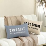 Personalisierte minimalistischen Stil weiche rechteckige werfen Kissenbezug mit Text Home Decor glücklichen Vatertag Geschenk für Vater Mann