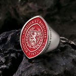 Personalisierter Siegelring mit eigenem Wappen und Text | Wappenring | Schmuck | Herren-Accessoire | Vatertag Geburtstag Jahrestag Geschenk für Männer