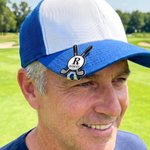 Personalised Crossed Clubs Golf Ball Magnetic Hat Clip Golf Ball Marker with Initial and Name Birthday Game Day Golf Club Gift for Golfer Golf Lover