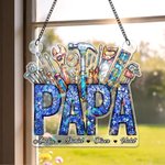 Adorno de sol acrílico personalizado con 1-12 nombres Día del Padre Regalo de cumpleaños para papá Abuelo