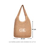 Bolso de rafia personalizado con inicial bordada accesorio reutilizable para playa y viaje regalo de despedida de soltera para mujer