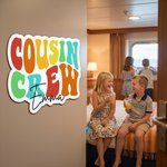 Personalised Cousin Crew Fridge Magnet with Name Home Office Decor Holiday Gift for Family Friends