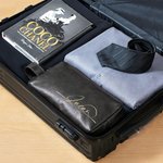 Gepersonaliseerde waterdichte PU lederen make-up tas met naam Home Business Trip Vaderdag cadeau voor man vriend vader
