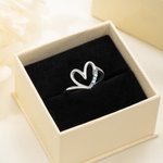 Personlig 1-10 Födelsestenar Familj Hjärta Sterling Silver Ring Damsmycke Födelsedag Mors dag Present till Mormor Mamma