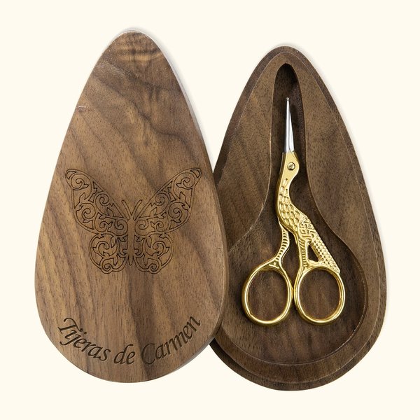 Tijeras vintage personalizadas con caja de madera grabada antigua herramienta de costura y bordado regalo para amantes de las manualidades