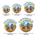 Personalized Cartoon Couple Character Back View Cruise Fridge Magnet with Name Home Decor Birthday Summer Travel Gift for Couple
