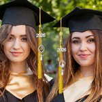 Personalisierte Perle Schmetterling Abschlusskappe Charme Quaste Memorial Ornament mit Foto Klasse von 2026 Graduierung Geschenk für Absolventen