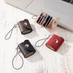 Personalized Mini Leather Memory Photos Album Keychain with 10-14 Pictures Birthday Anniversary Christmas Gift for Family Couple