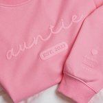 Personalized 3D Puff Print Mama Nana Dad Sweatshirt with Nickname and Kids' Names Mother's Day Father's Day Newborn Gift for Family
