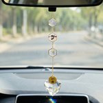 Personalisierte Forget-Me-Not Foto Herz Kristall Haustier Memorial Windspiel mit Namen Memorial Ornament Sympathie Jahrestag Geschenk für den Verlust von Haustier