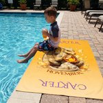 Personalisierte Dragon Birthstone Quick Dry Strandtuch mit Namen Outdoor Beach Party Wesentliche Geburtstagsgeschenk für Drachenliebhaber Kinder