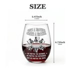 Gepersonaliseerd Vuistslag 15 oz Stemless Wijnglas met Naam Vaderdag Verjaardagscadeau voor Man Broer