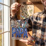 Adorno de sol acrílico personalizado con 1-12 nombres Día del Padre Regalo de cumpleaños para papá Abuelo