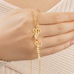 Personalized Birthstone Birth Flower Necklace with Name Birthday Anniversary Gift for Mom Grandma Aunt Girlfriend
