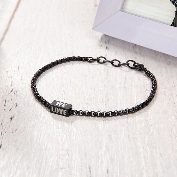 Personalised Adjustable Metal Bracelet with 1-4 Texts Birthday Anniversary Father's Day Gift for Man Daddy