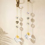 Personalisierte Forget-Me-Not Foto Herz Kristall Haustier Memorial Windspiel mit Namen Memorial Ornament Sympathie Jahrestag Geschenk für den Verlust von Haustier