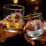 Verre à whisky 10 oz Rock Old Fashioned Cadeau d'anniversaire pour homme amateur de golf