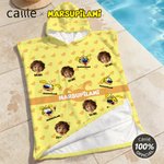 Personalised 1-6 Funny Marsupilami Face Photo Soft Quick Dry Hooded Beach Towel with Name Beach Holiday Gift for Kids | Callie × Marsupilami®