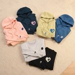 Personalised Multicolor Heart Puzzle Embroidered Sweatshirt Hoodie with Initial Anniversary Birthday Gift for Couples Newlyweds