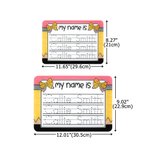 Personalised Rainbow Tractor Acrylic Name Tracing Board with Black Dry-Erase Pen Home Educational Learning Toy Daily Use Gift for Boys Girls