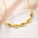 Personalisierte Familie Ties Birthstone Halskette mit 2-5 Namen eingraviert Muttertag Geburtstag Jahrestag Geschenk für Mama Oma