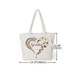 Bolsa de pana de gran capacidad con nombre personalizada con estampado de leopardo de colores Regalo de cumpleaños aniversario para mujer