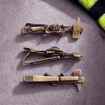 Personalized Fire Axe Tie Clip with Text Meaningful Retirement Father's Day Birthday Gift for Firefighter Retirement