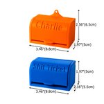 Distributore personalizzato di sacchetti per la cacca del cane con nome stampato in 3D e sacchetti biodegradabili Regalo per attività all'aperto per gli amanti dei cani