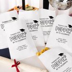 Personlig takk for Poppin Popcorn-poser med matkvalitet med navn Sett med 20 konfirmasjonsfestgaver til avgangsklassen 2026 Graduates Seniors